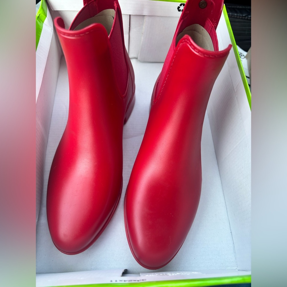Sam Edelman Red Ankle Boots